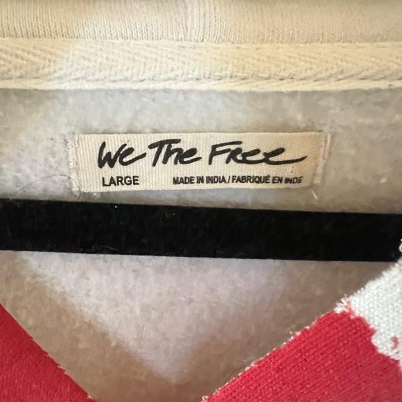 We The Free It’s a Vibe Red Floral Hoodie - Picture 2 of 6